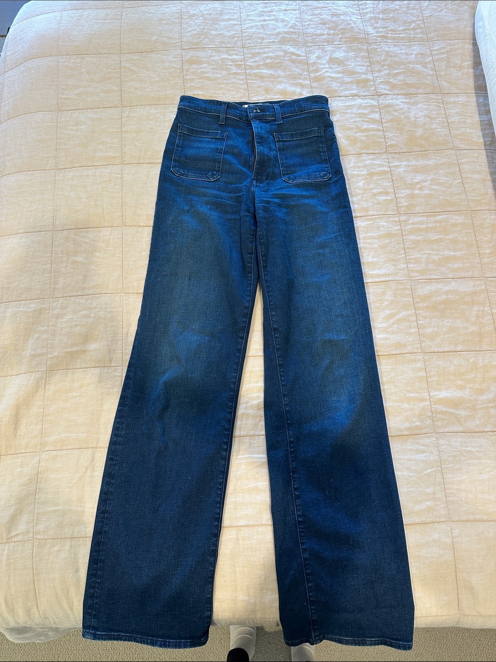 Madewell Emmett Wide Leg Jeans (27 Tall)